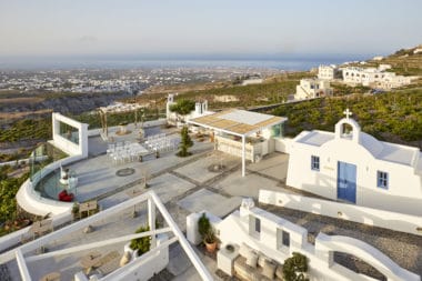 Pyrgos Restaurant Santorini - Naido Wedding