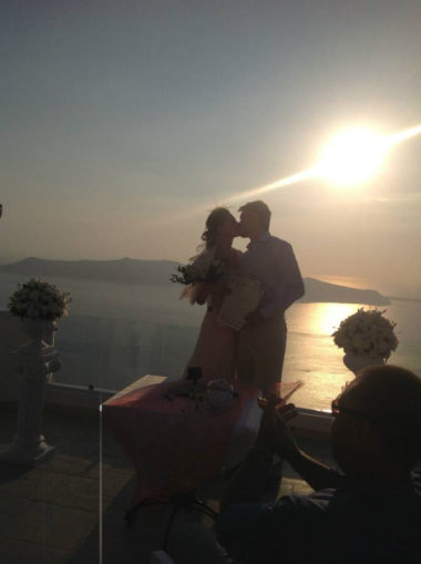 Above Blue Suites in Santorini - Naido Wedding