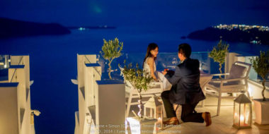 Above Blue Suites in Santorini - Naido Wedding