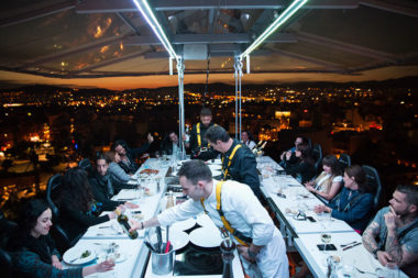 Dinner in the Sky in Athens - Naido Wedding
